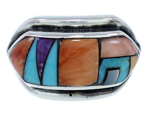 Silver And Multicolor Ring Size 5-3/4 YS72540