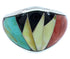 Sterling Silver Turquoise Multicolor Jewelry Ring Size 6-3/4 AW73159