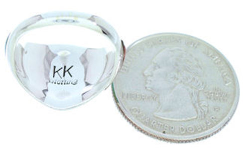 Sterling Silver Turquoise Multicolor Jewelry Ring Size 6-3/4 AW73159