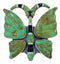 Multicolor Silver Butterfly Large Statement Ring Size 6-3/4 YS72572