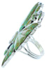 Multicolor Silver Butterfly Large Statement Ring Size 6-3/4 YS72572