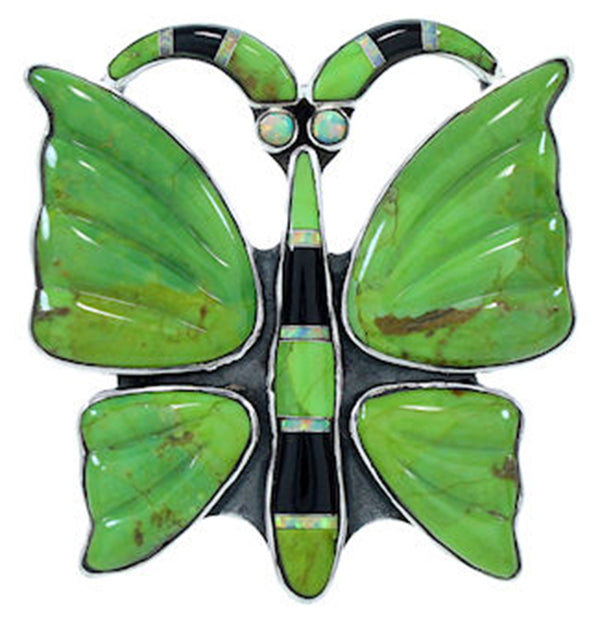 Multicolor Southwest Butterfly Large Statement Ring Size 6-1/2 YS72632