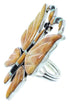 Butterfly Multicolor Jewelry Large Statement Ring Size 7 YS72667