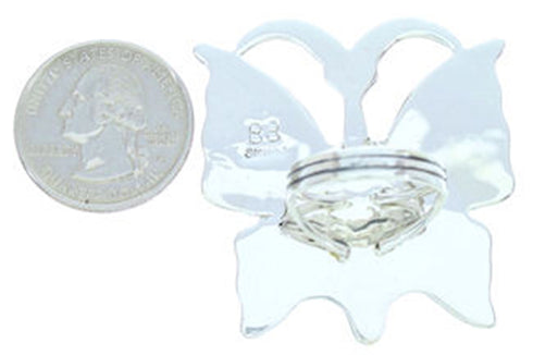 Butterfly Multicolor Jewelry Large Statement Ring Size 7 YS72667