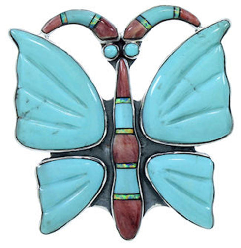 Butterfly Multicolor Jewelry Large Statement Ring Size 5-1/2 YS72696