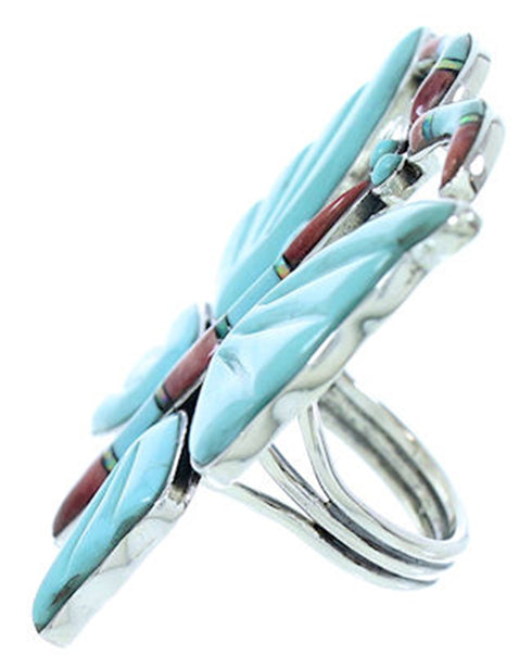 Butterfly Multicolor Jewelry Large Statement Ring Size 5-1/2 YS72696