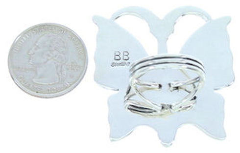 Butterfly Multicolor Jewelry Large Statement Ring Size 5-1/2 YS72696