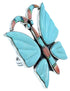 Southwest Multicolor Butterfly Large Statement Ring Size 7-3/4 YS72715