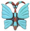 Multicolor Butterfly Large Statement Ring