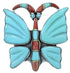 Multicolor Butterfly Large Statement Ring