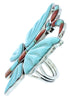 Multicolor Butterfly Large Statement Ring