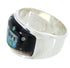 Multicolor Silver Native American Design Ring Size 6-1/2 MW73677