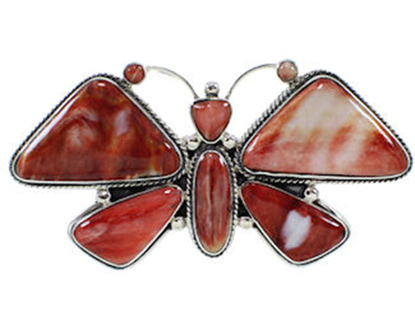 Large Statement Red Oyster Shell Butterfly Ring Size 10-1/4 PS72876