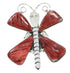 Red Oyster Shell Large Statement Butterfly Ring Size 8-1/2 PS72993