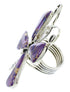 Large Statement Magenta Turquoise Butterfly Ring Size 9-1/4 PS73024