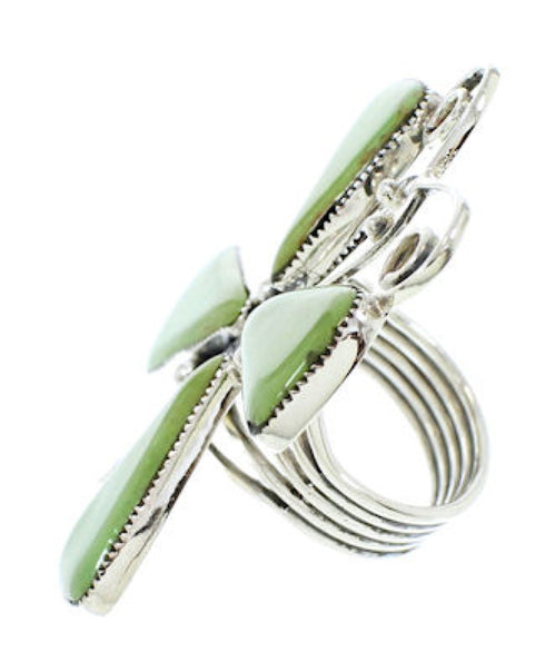 Large Statement Turquoise Butterfly Southwest Ring Size 9-1/2 PS73032