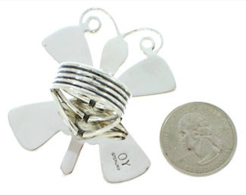 Large Statement Turquoise Butterfly Southwest Ring Size 9-1/2 PS73032