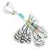 Southwest Multicolor Sterling Silver Butterfly Pendant Jewelry DW72891