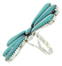 Large Statement Piece Silver Jewelry Turquoise Ring Size 7-1/2 BW74464