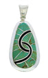Sterling Silver Southwestern Inlay Turquoise Pendant AX23447