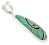 Sterling Silver Southwestern Inlay Turquoise Pendant AX23447