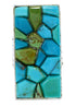 Turquoise Southwest Sterling Silver Jewelry Ring Size 6-1/2 MW73965