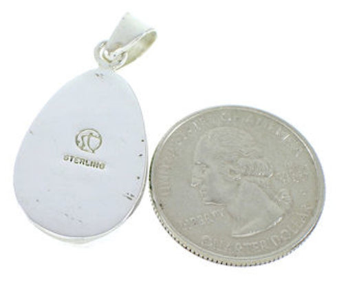 Turquoise Inlay Jewelry Silver Pendant BW74365