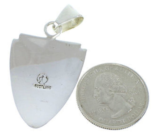 Southwest Turquoise Hand Sterling Silver Pendant YS73184