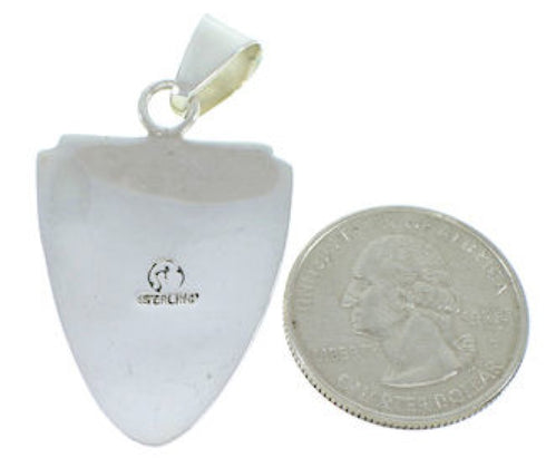 Southwest Hand Turquoise Inlay And Silver Pendant YS73192