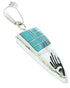 Hand Turquoise Inlay Silver Jewelry Pendant YS73199