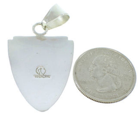 Hand Sterling Silver Multicolor Southwest Pendant YS73202