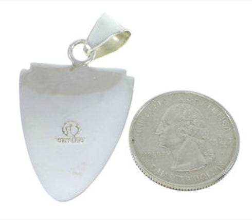 Hand Sterling Silver Multicolor Inlay Southwest Pendant YS73203