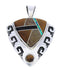 Multicolor Jewelry Southwestern Sterling Silver Pendant GS75880