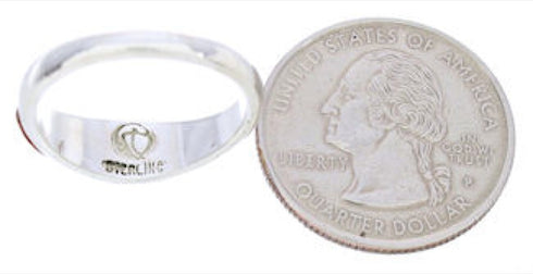 Multicolor Silver Jewelry Southwestern Ring Size 6-3/4 MW74161