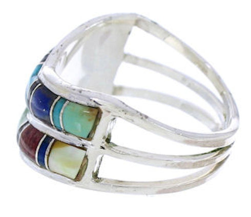 Multicolor And Silver Ring Size 5-3/4 GS73806