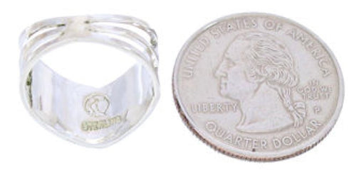 Southwest Multicolor Silver Ring Size 7-1/4 GS73850