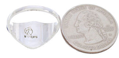 Multicolor Inlay Genuine Sterling Silver Ring Size 7-1/4 GS74109