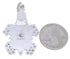Multicolor Turtle Sterling Silver Pendant AX23678
