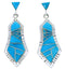 Sterling Silver Jewelry Turquoise Southwest Post Earrings MW73502
