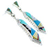 Multicolor Jewelry Southwest Sterling Silver Post Earrings MW73498