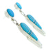 Southwestern Turquoise Inlay Post Dangle Earrings BW73741
