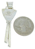 Turquoise Inlay Southwestern Jewelry Silver Slide Pendant BW76106