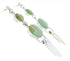 Turquoise Sterling Silver Jewelry Post Dangle Earrings MW73337
