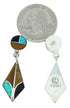 Multicolor Inlay Jewelry Post Dangle Earrings BW74223