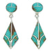Southwest Turquoise And Sterling Silver Earrings