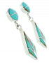 Southwest Turquoise And Sterling Silver Earrings