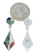 Southwestern Multicolor Inlay Jewelry Post Dangle Earrings BW74234