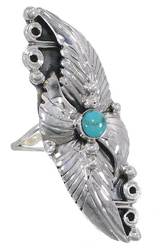 Sterling Silver Turquoise Southwest Jewelry Ring Size 5 UX31916