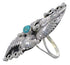 Southwest Genuine Sterling Silver Turquoise Ring Size 5-1/2 UX31917