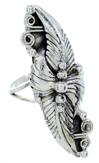 Southwest Sterling Silver Leaf Ring